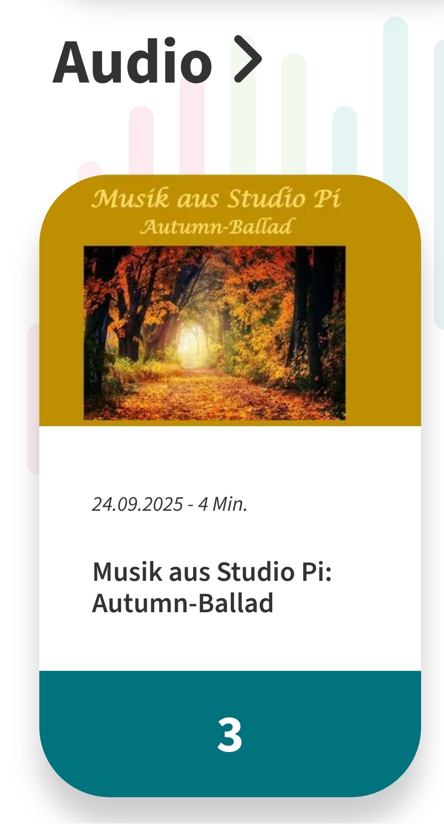 Autumn Ballad, Platz 3 am 6.10.2025 bei NRWision