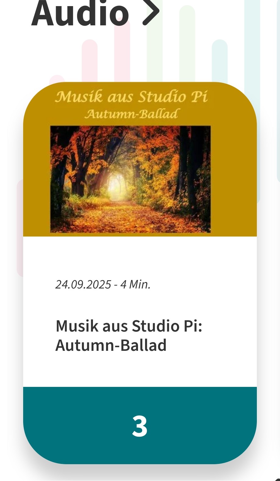 Autumn Ballad, Platz 3 am 7.10.2025 bei NRWision