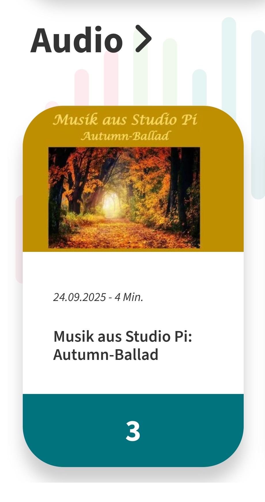 Autumn Ballad, Platz 3 am 3.10.2025 bei NRWision
